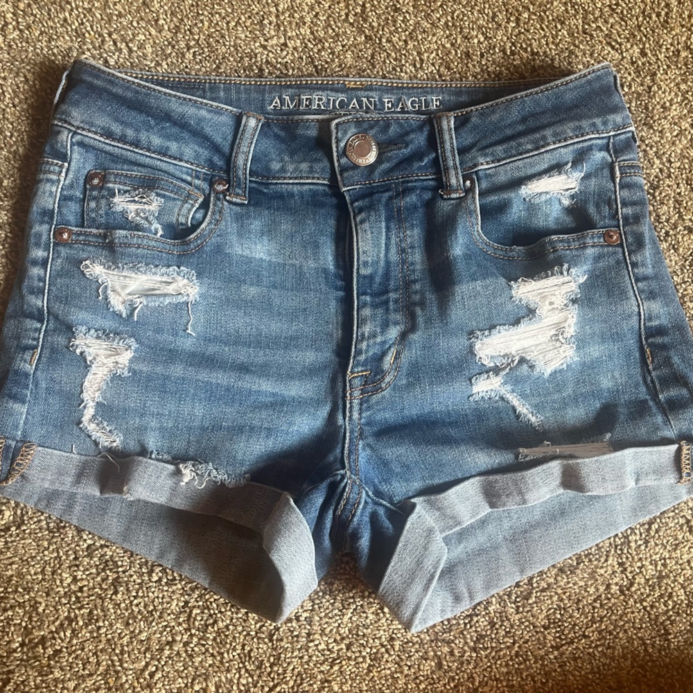 American Eagle denim jean shorts size 4